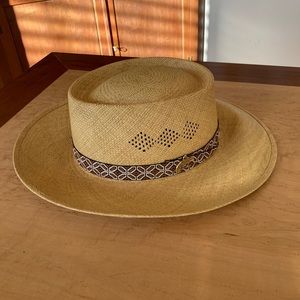 Men's VTG 40s 50s Stetson Straw Panama Fedora Hat